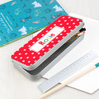 Personalised Girl's Patterned Pencil Case Tin