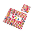 Personalised Girl's Patterned Placemat Set