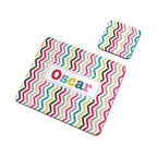 Personalised Girl's Patterned Placemat Set