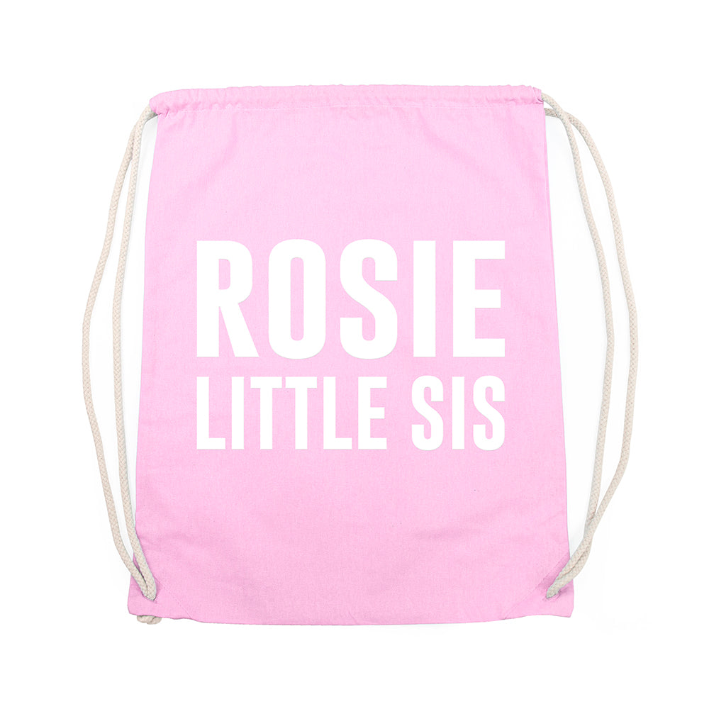 Girl's Personalised Sister Gym Bag