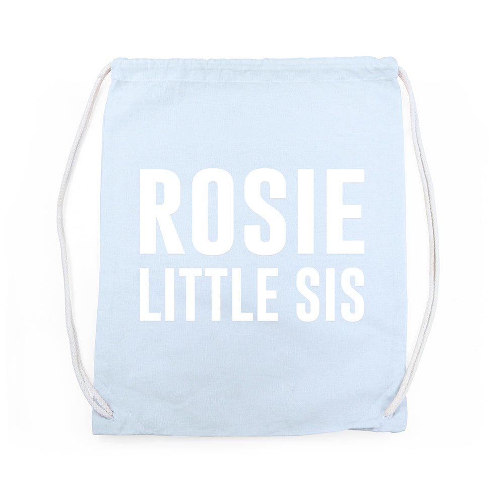 Girl's Personalised Sister Gym Bag