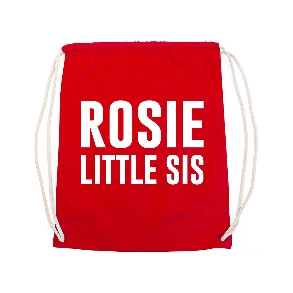 Girl's Personalised Sister Gym Bag