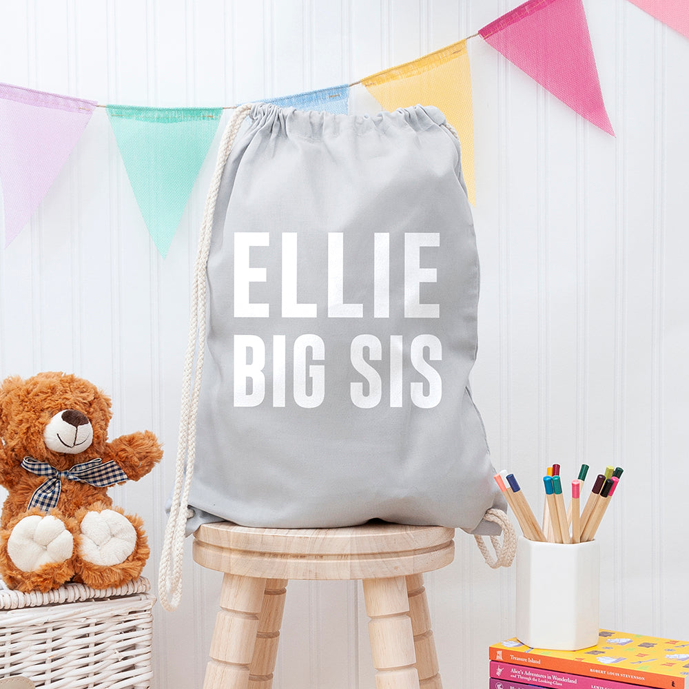 Girl's Personalised Sister Gym Bag