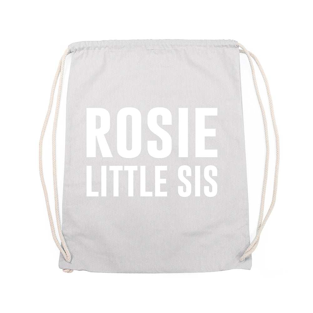 Girl's Personalised Sister Gym Bag