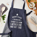 Personalised Blue Denim Cooking Apron