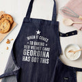Personalised Blue Denim Baking Apron