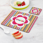 Personalised Girl's Floral Placemat Set