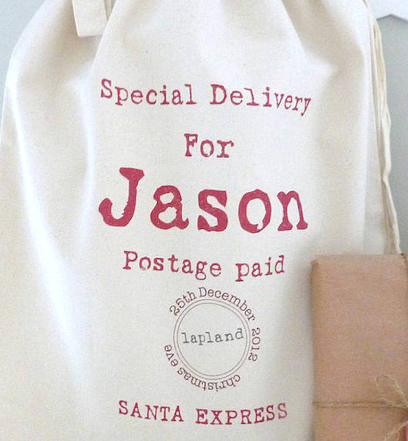 Personalised Santa Express Christmas Sack