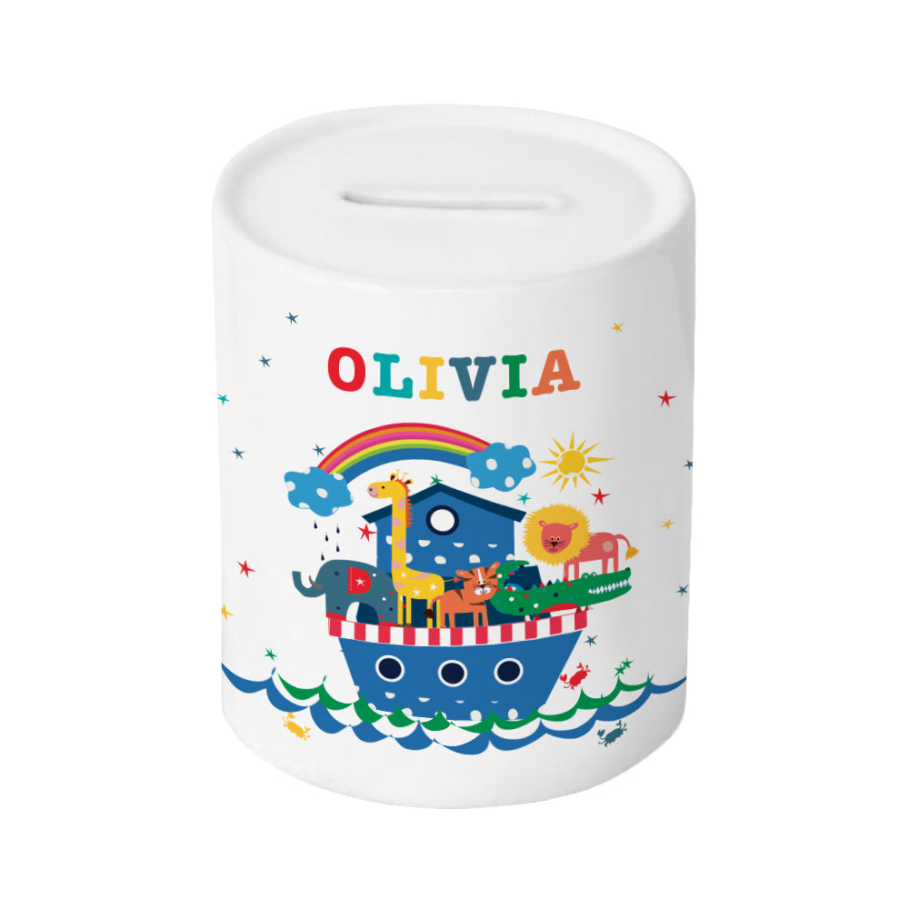 Personalised Noah's Ark Money Box
