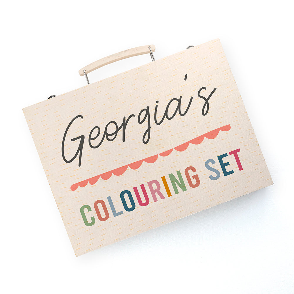 Personalised Kid's Colourful Colouring Set