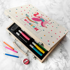 Personalised Kid's Unicorn Colouring Set