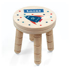 Personalised Kid's Rocket Wooden Stool