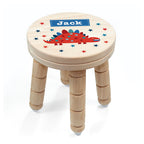 Personalised Kid's Dinosaur Wooden Stool