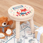 Personalised Kid's Fox Wooden Stool