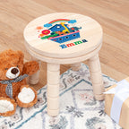 Personalised Kid's Noah's Ark Wooden Stool