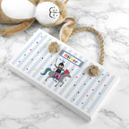 Personalised Kid's Knight White Door Sign