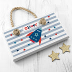 Personalised Kid's Rocket White Door Sign
