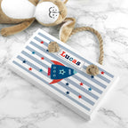 Personalised Kid's Rocket White Door Sign