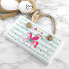Personalised Kid's Unicorn White Door Sign