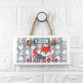 Personalised Kid's Little Fox White Door Sign
