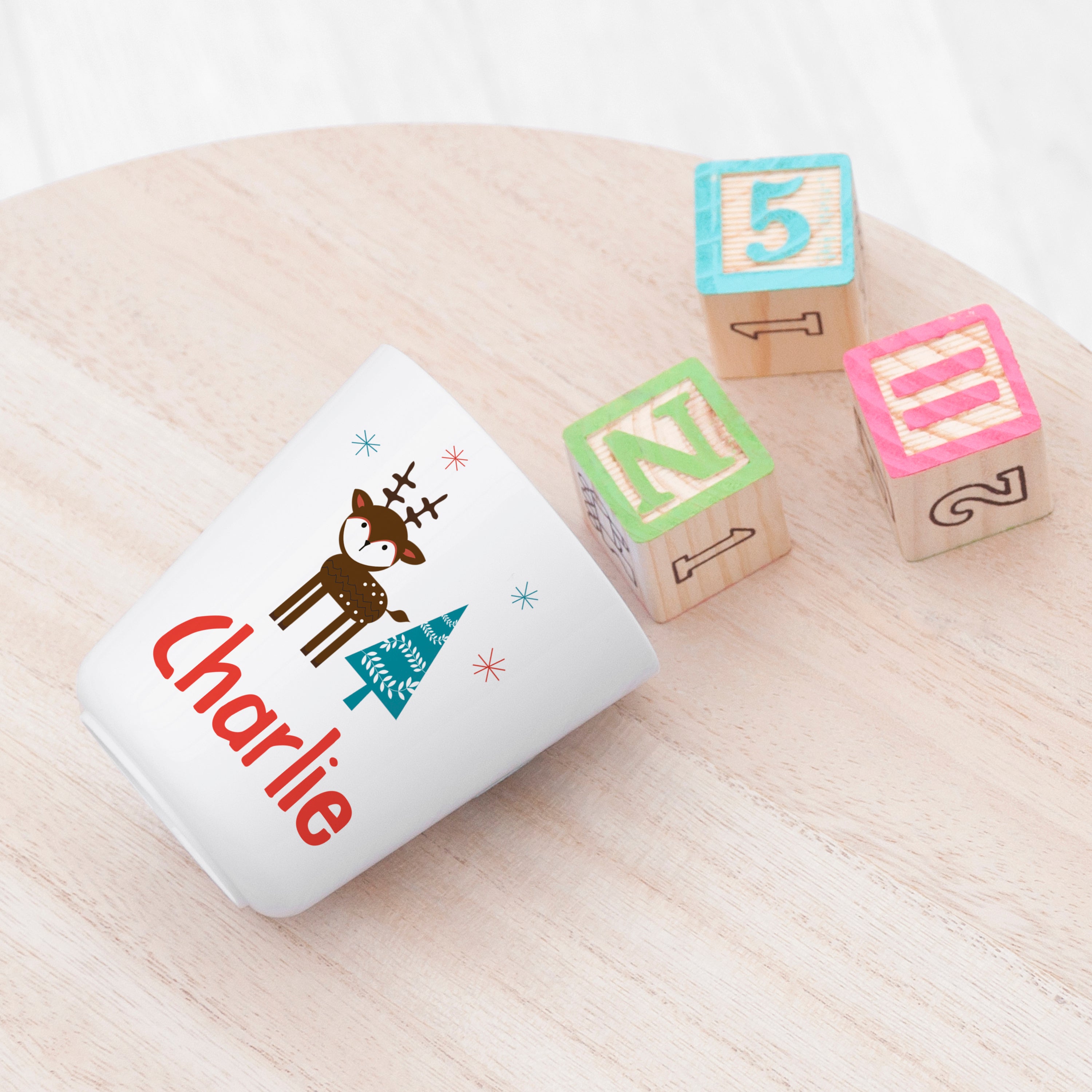 Personalised Kids Winter Wonderland Dining Set