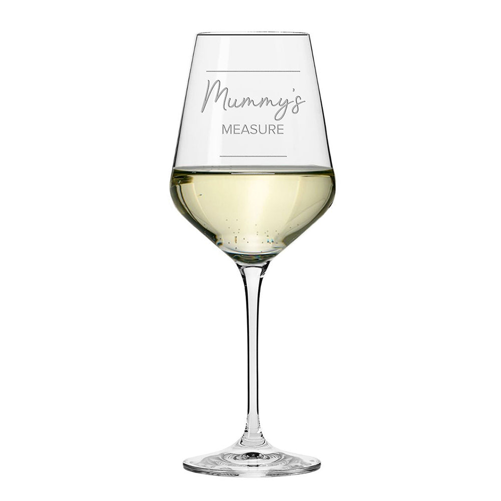 Mummy's Wine Measure Glass