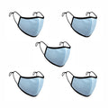 Treat Republic Colour Range Comfort-Fit Face Covering - Pack of 5