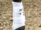 Double Locking Brushing Boots - White