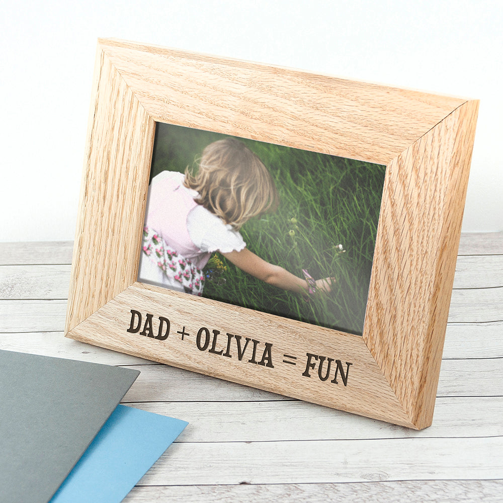 Wordsworth Collection Fun with Dad Engraved Photo Frame