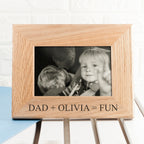 Wordsworth Collection Fun with Dad Engraved Photo Frame