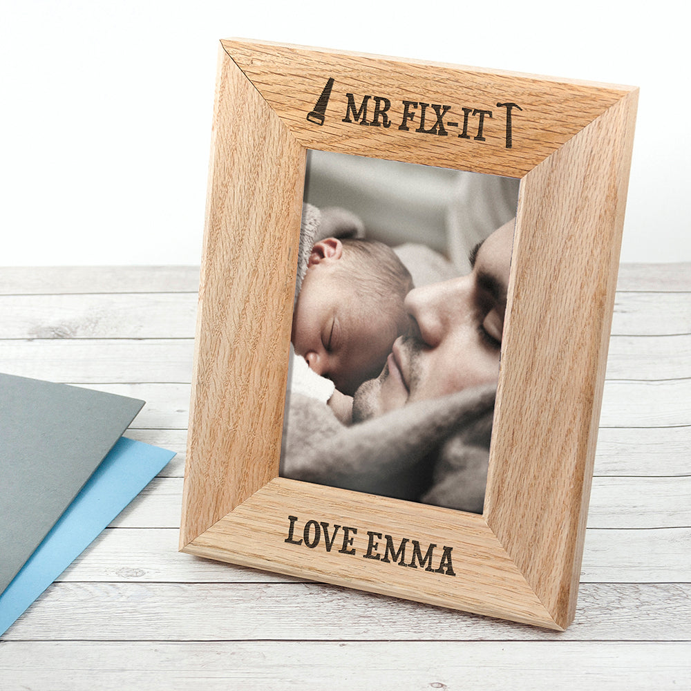 Wordsworth Collection Mr. Fix-it Engraved Photo Frame