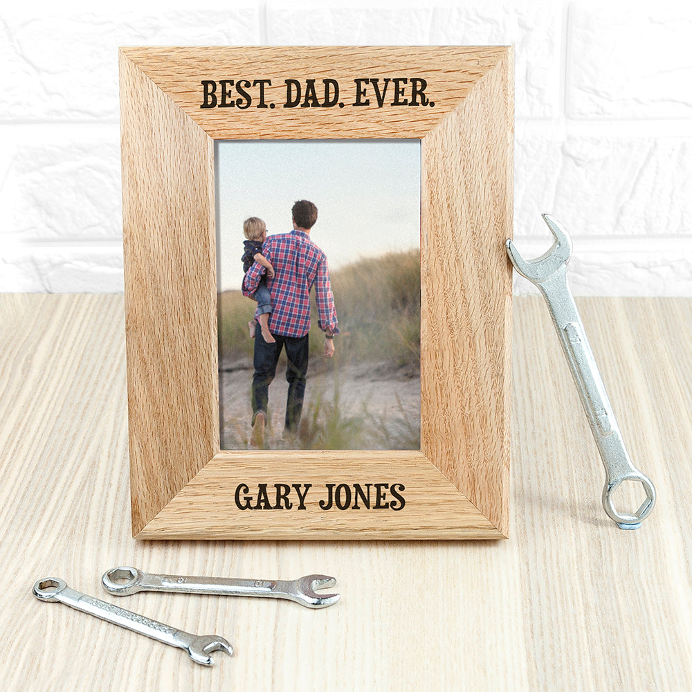 Personalised Oak Photo Frame
