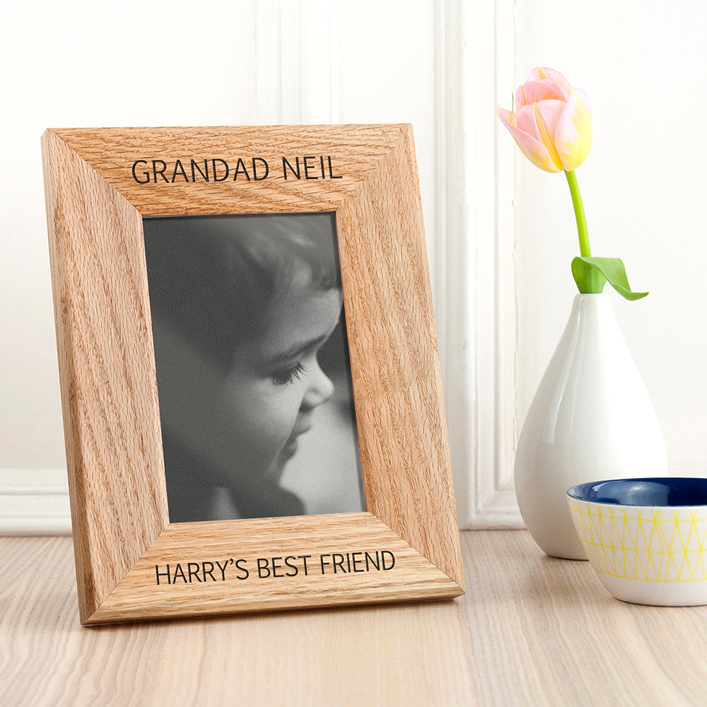Personalised Oak Photo Frame