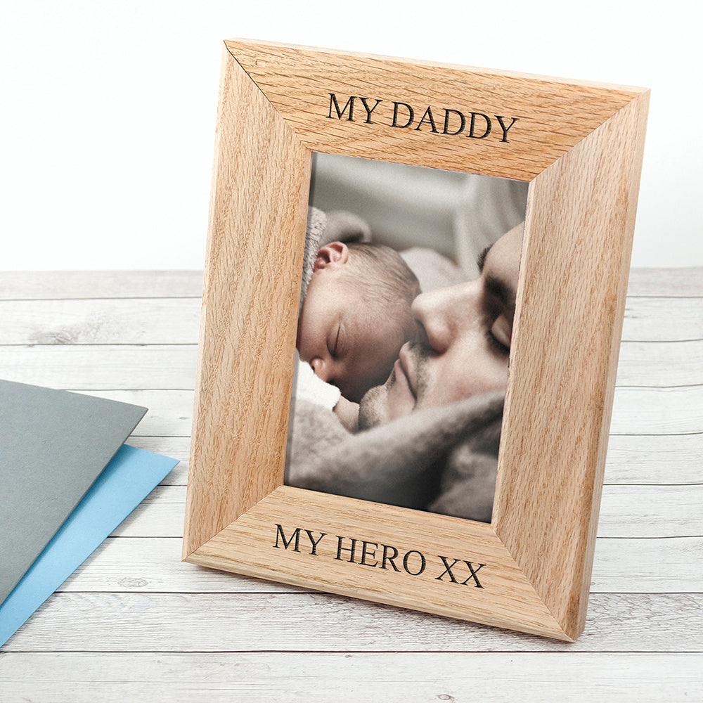 Personalised Oak Photo Frame