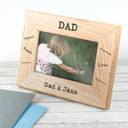 Wordsworth Collection Sentiments Dad Engraved Photo Frame