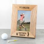 Wordsworth Collection Top Golfer Engraved Photo Frame