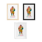 Personalised Watercolour Chimpanzee Football Print