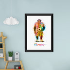 Personalised Watercolour Chimpanzee Football Print