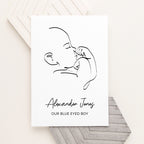 Personalised Line Art Relaxed Baby Print