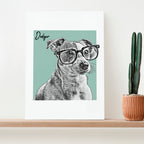 Personalised Pet Portrait Sketch Print