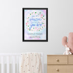 Personalised Just The Way You Are Framed Print