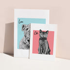 Personalised Pet Portrait Sketch Print