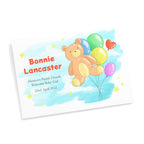 Personalised Teddy Bear Balloon Framed Print
