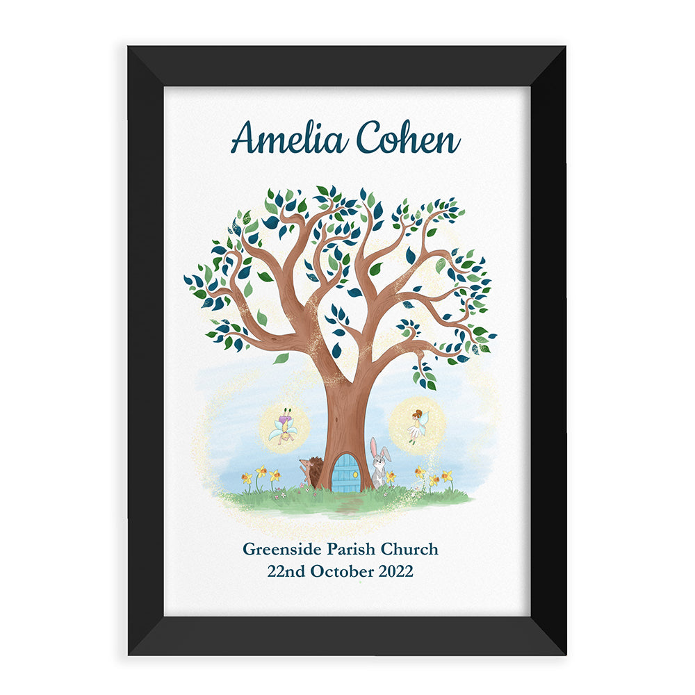 Personalised Fairy Tree Framed Print