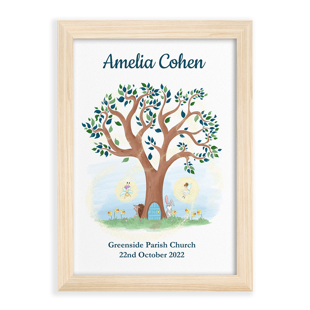 Personalised Fairy Tree Framed Print