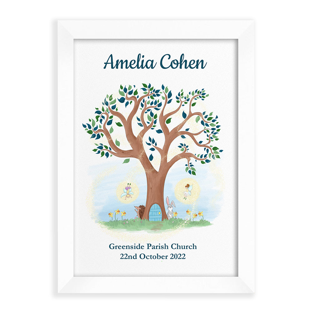 Personalised Fairy Tree Framed Print