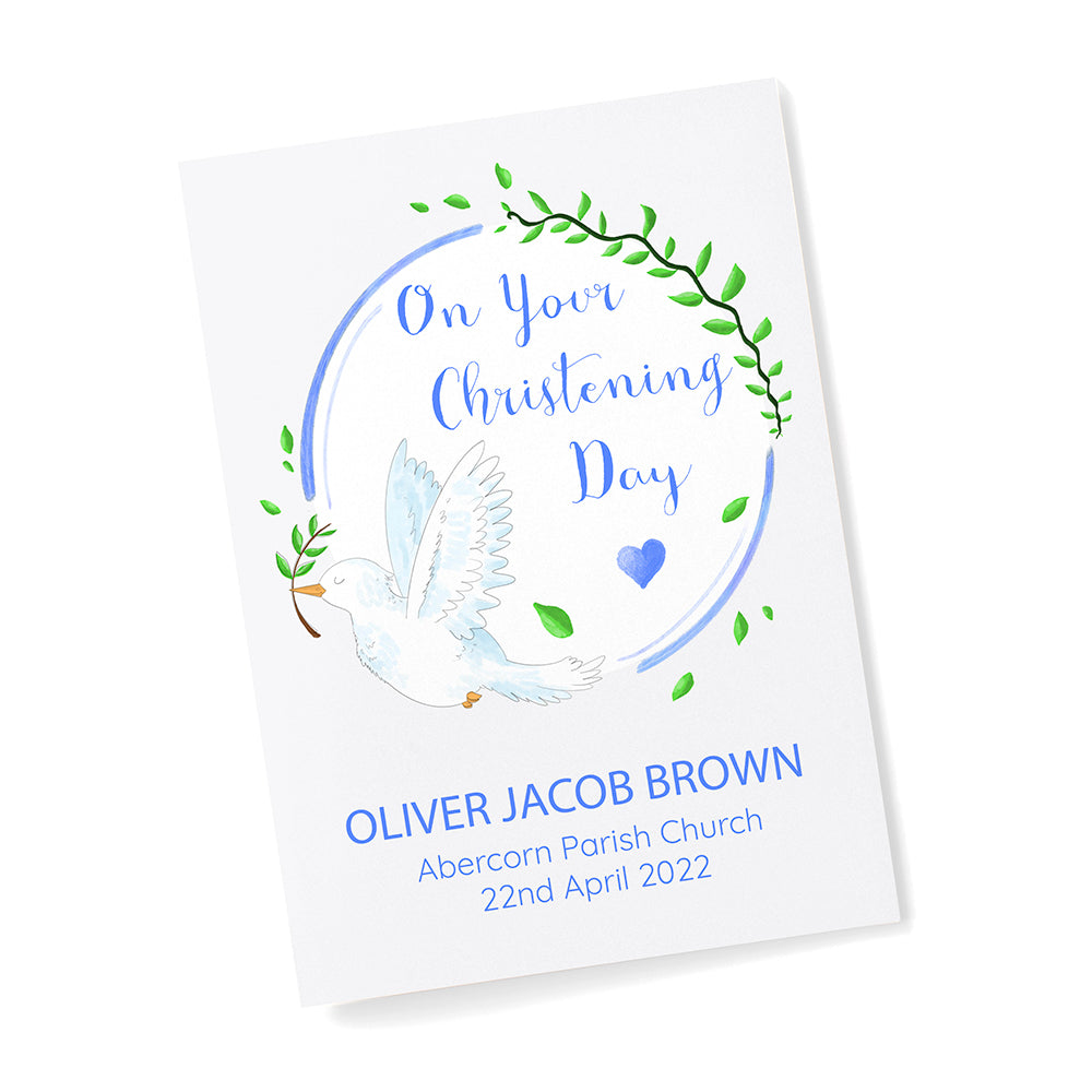 Personalised Peaceful Dove Framed Print