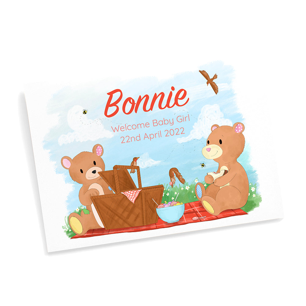 Personalised Teddy Bear Picnic Framed Print