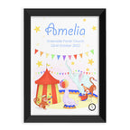 Personalised Circus Fun Framed Print