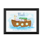 Personalised Noah's Ark Framed Print